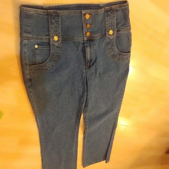 Miss Tina by Tina Knowles High waist jeans 10 - Picture 5 of 7